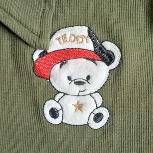 Olive Green Bear Polo