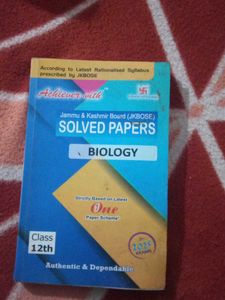 Biology Solved Papers