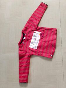 Cute Red Striped Top