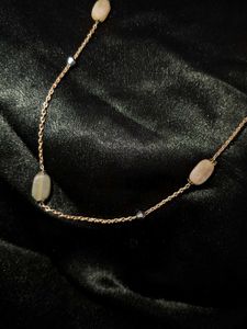 Delicate Stone &amp; Chain Necklace