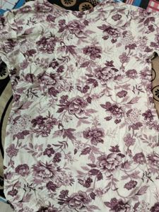 Floral Print Short Kurti