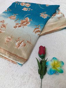Floral Print Saree