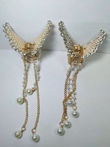 2 Pcs Korean Style Metal Hair Claw/ Clutcher