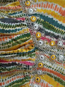 Beutiful A Line Kurti With Beautiful Neck Design