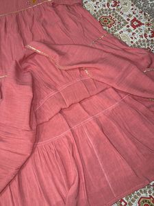 Pink Kurta Set With Dupatta