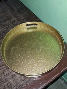 Gold Glitter Serving Tray