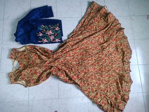 Long Gown With Full Sleeve Coat