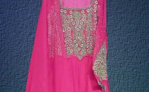 Elegant Pink Ethnic Gown