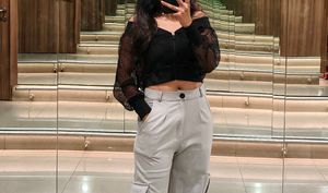 BLACK SHEER/SEE THROUGH TOP 🖤