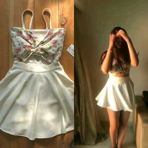 Floral Cutout Mini Dress