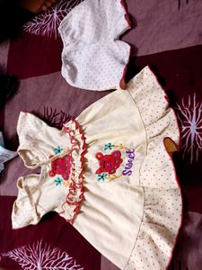 Baby Dress with Bloomer Set