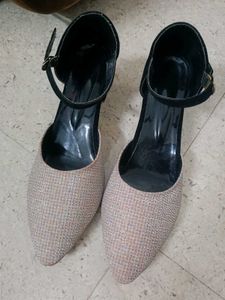 Velvet +Glitter Heel