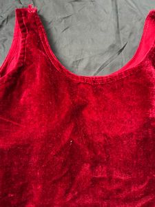 Red Velvet Mini Dress