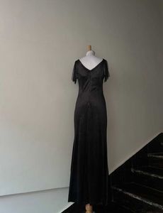 Elegant Black Long Gown