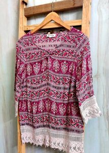 Printed Cotton Top Size-32