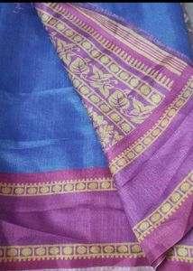Blue &amp; Purple Ethnic Saree