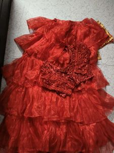 Red Lehenga Choli Set