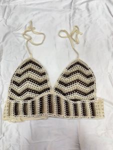 Crochet Halter Top(Padded)