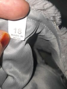 Fuzzy Grey Kids Vest