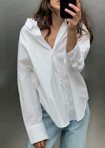 Zara Oversized White Button-Down