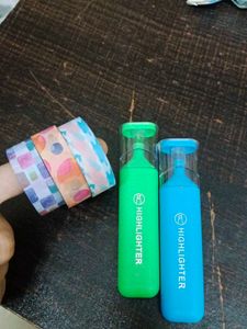 Highlighters & Washi Tape