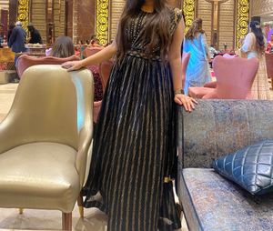 Black Lehenga Without Belt. With One Side Dupatta