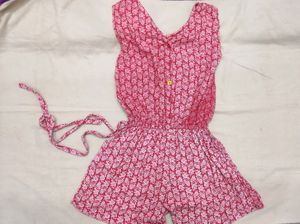 Girls Floral Romper