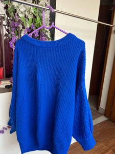 Cobalt Blue Knit Sweater