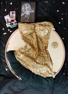 Gold Ruched Dress👸