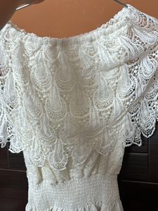 Beautiful White Off Shoulder Top