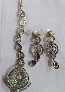 Elegant Purple Stone Jewelry Set