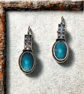 Vintage Blue Stone Earrings