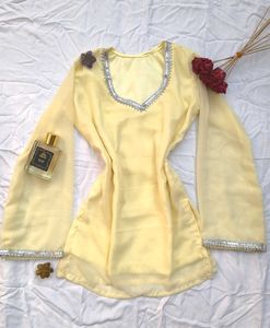 Vintage Georgette Corset Kurti 🌙