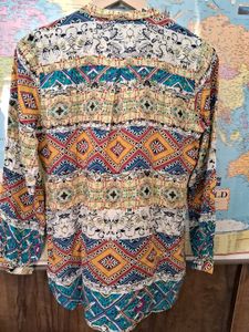 Madame Patterned Long Sleeve Top