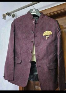 Stylish Maroon Bandhgala Jacket, and pant