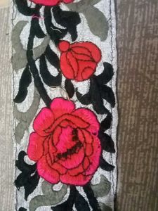 Floral Embroidered Trim