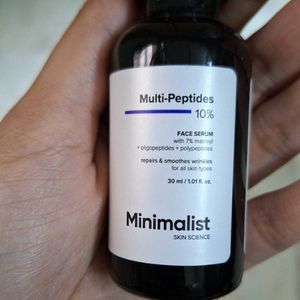 Minimalist 10% multi peptide face serum
