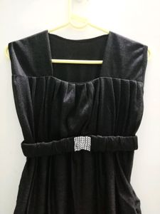 Black Shimmer Bodycon Mini Dress For Women