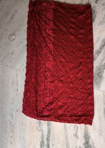 Party Wear Red Scarf