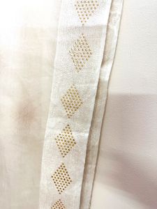 White &amp; Gold Dupatta