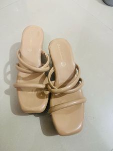 Mast &amp; Harbour Nude Heeled Sandals