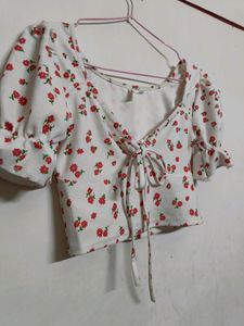 Aesthetic Puff Sleeves Top 💗💌