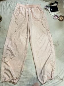 Light Pink Barbie Drawstring Parachute Pants