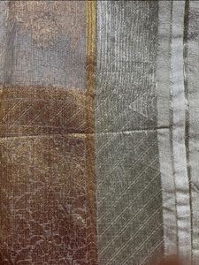 WHITE AND GOLD SAREE