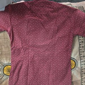 Maroon Casual Shirt