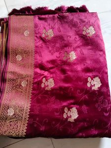 Elegant Maroon Saree