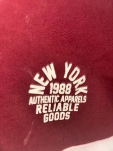Burgundy Long Sleeve Top