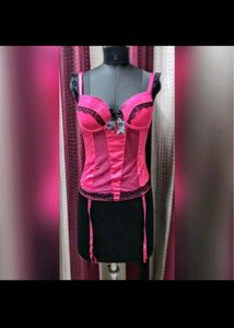 Pink Garter Top