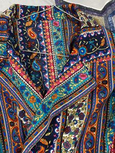 UNUSED Tribal Print Top With Knot