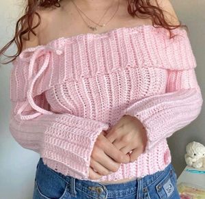Coquette Crochet Off Shoulder Top
